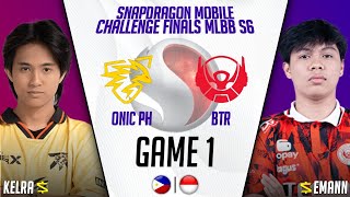 ONIC PH vs BIGATRON ALPHA GAME 1 | ONIC vs BTR | ESL SNAPDRAGON MOBILE CHALLENGE FINALS MLBB S6