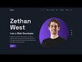 Create a Responsive Personal Portfolio Website using HTML CSS and JavaScript