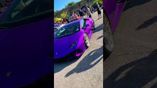 Lamborghini Huracan in RARE Purple Color #lamborghinihuracan #lamborghini #shorts