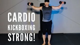 Ep. 263: Cardio Kickboxing STRONG at Home [Full Class/NO bag needed] 1780 Fitness and Martial Arts