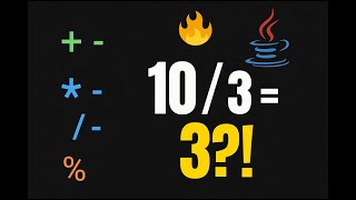 Why 10 / 3 = 3 in Java? 🤯 | Java Arithmetic Operators