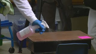 RAW: Crews deep clean JCPS schools in preparation for students return