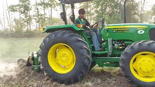 JOHN DEERE 5065E/65เเรงม้า เทอร์โบ ทดลองไถเริ่มต้นจบที่ลองดันกับหจก.สมบูรณ์แทรคเตอร์2000 เชลล์เจี้ยบ