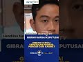 Gibran Hargai Keputusan Mahfud Mundur Dari Kabinet #shorts