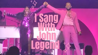 John Legend \u0026 Tamara Jade sing Crazy LIVE in DC