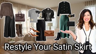 Get Ready to RESTYLE Your Satin Skirt This Season!