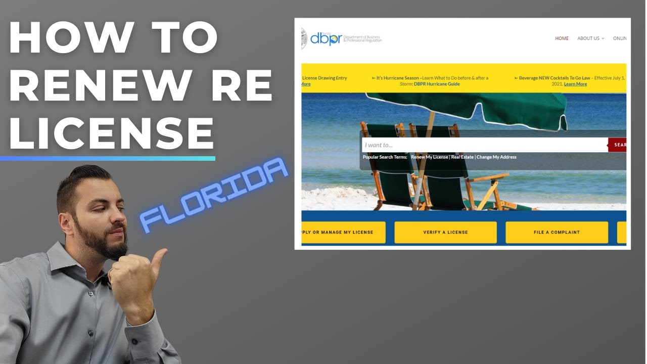 Renewing Real Estate License In Florida - YouTube