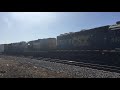 csx local train with rare caboose