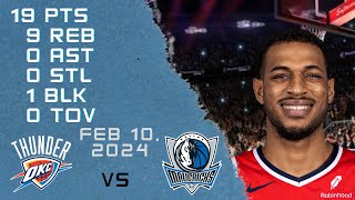 Daniel Gafford player Full Highlights vs THUNDER NBA Regular season game 10-02-2024