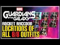 All 8 Rocket Outfit Locations Marvel's Guardians of the Galaxy