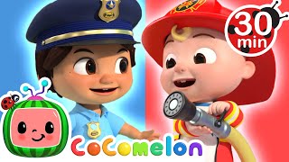 Fireman vs Policeman - Choose Your Favorite Job Song | CoComelon Nursery Rhymes & Kids Songs