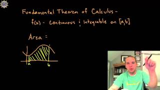 Fundamental Theorem of Calculus: FTC