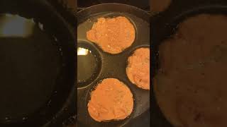 #Kimchi Korean style mini pancake 🥞 # Kimchi :Korean pancake powder [or regular flour]:1:1 # water
