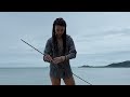 young girl solo camping on secret island 🏝️ alone swimming in paradise beach clothes don t needed