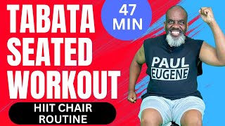 Tabata Seated Chair Workout | 47 Min | Low Impact HIIT