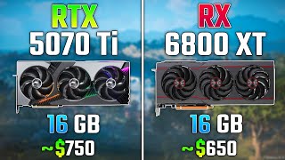 RTX 5070 Ti vs RX 6800 XT | Test in 7 Games