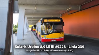 Linia 239 | Solaris Urbino 8,9 LE III #9228 - Mobilis Warszawa