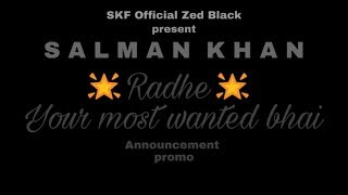 Exclusive : Radhe : star : Salman Khan & Disha p : by prabhudeva #Eid2020