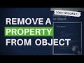 DevTips Daily: Remove a property from an object in JavaScript