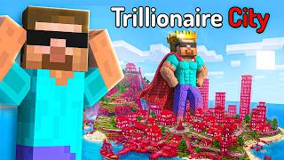 How I Became the KING of this Trillionaire Villager City in Minecraft!