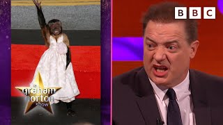 Brendan Fraser vs Crystal the Monkey!  | The Graham Norton Show - BBC