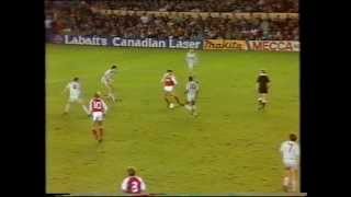 Alan Smith equalises versus Liverpool at Highbury 1988