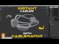 Instant cables with Cablerator | Blender Tutorial