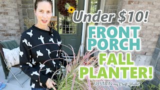 Gorgeous DIY Fall Planter Idea for Your Front Porch for Under $10! 🌻