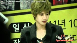 [氧气HSC]111019 KimHyunJoong @「LUCKY」Daegu Fansign Event