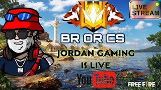 BR OR CS RANK PUSH MASTER LOBBY LIVE WITH JORDAN GAMING #live #gamer #freefire