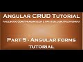 Angular forms tutorial