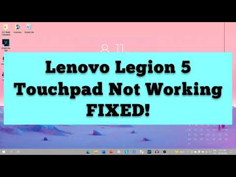 Lenovo Legion 5 Touchpad not working issue fixed