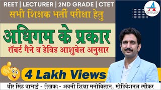 अधिगम के प्रकार रॉबर्ट गेनै व आशुबेल के अनुसार | अधिगम सोपान सिद्धांत | by Dheer Singh Dhabhai