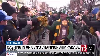 An estimated 5K fans attended UVM Catamount parade