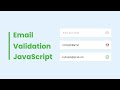 How to Validate Email in HTML CSS & JavaScript | Email Checker Free source code