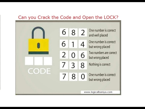 Crack The Code And Open The Lock | This Will Eat Your Brain - YouTube