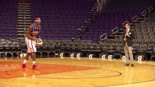 World Record Longest Basketball Shot Blindfolded! | Harlem Globetrotters