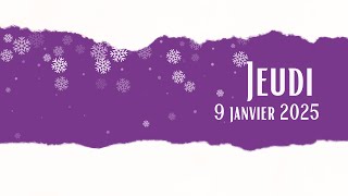 Annonces, jeudi 9 janvier 2025