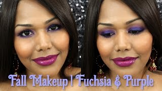 Fall Makeup tutorial 2015 | Fuchsia \u0026 Purple