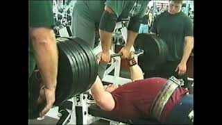 865 Raw Overload Bench Press (Josh Bryant 2001)