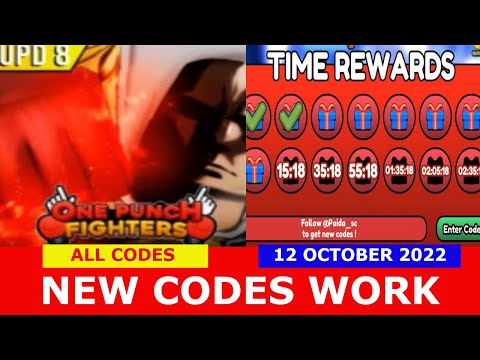 NEW UPDATE CODES *UPDATE8* [10x️] One Punch Fighters ROBLOX ALL CODES 12 October 2022
