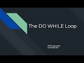 PHP:  The DO WHILE Loop