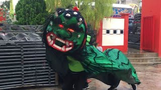 中华青狮体育会 Tiong Wah Green Lion Dance at Chin Fook Meow 11 Dec 2022