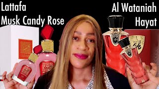 Lattafa Musk Candy Rose Review \u0026 Al Wataniah Hayat Perfume Review | My Perfume Collection