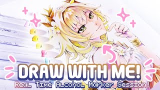 Real Time Alcohol Marker Session! | Draw With Me!✨