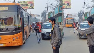 My First Ride On Electric bus In Bareilly🔥| Electric bus in India | Electric bus price in india !!!😍