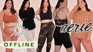 CURVY AERIE OFFLINE COLLECTION TRY ON HAUL \u0026 REVIEW | SIZE LARGE