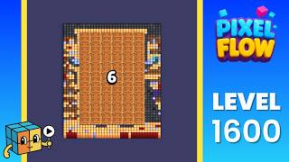 Pixel Flow Level 1600 (Very Hard) Walkthrough Solution