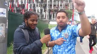 If we are England we play 433 and beat ANY TEAM! | Fan cam | England beat Germany | Wembley fan cams