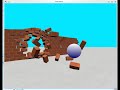 smashing brick wall opengl bullet